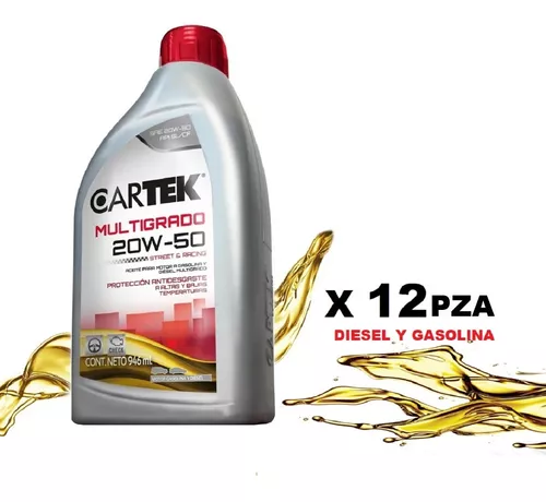 ACEITE CARTEK 20W-50 MLTIGRADO