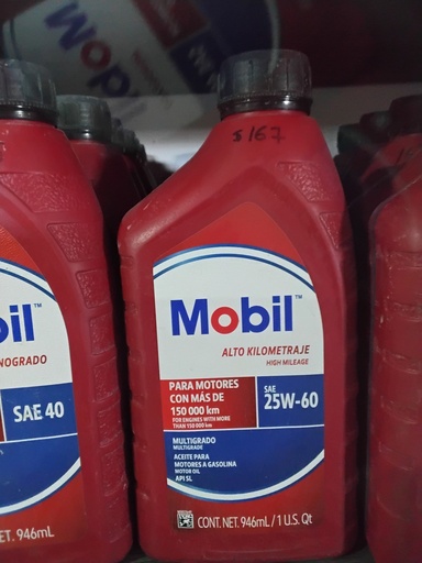 ACEITE MOBIL (1 LT) 5W-30 SINTETICO