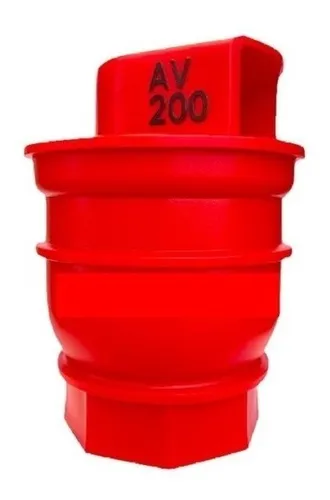 VALVULA DE EXPULSION DE AIRE DE 2 PULGADAS PLASTICO ROJO